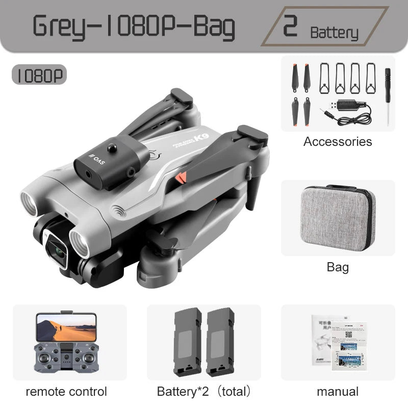 K9 PRO Mini Drone Professional 4K HD Camera