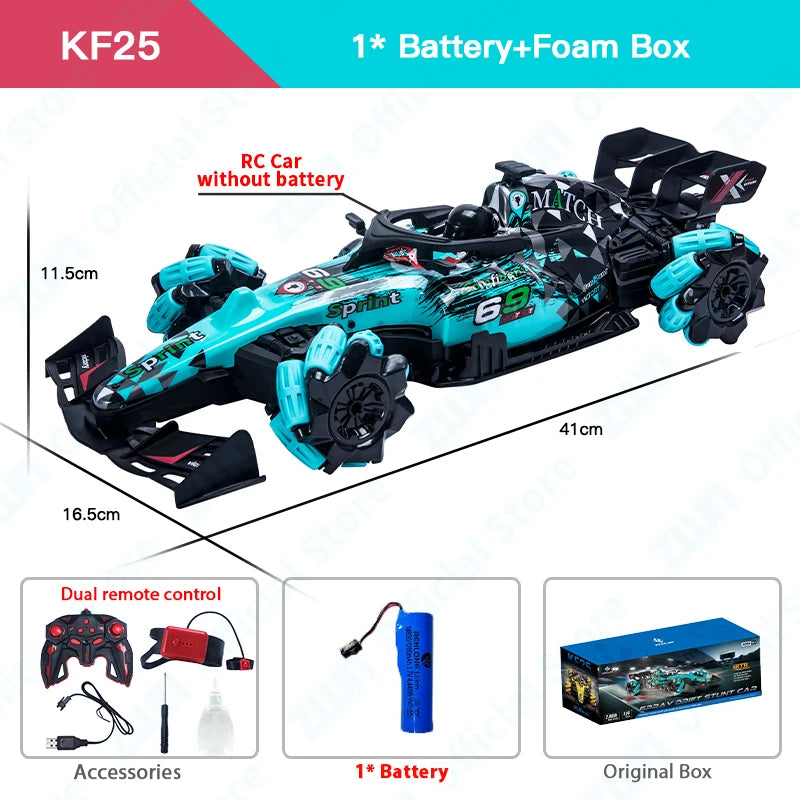 Gesture Controlled F1 Drift RC Car With Led Lights Music 2.4G