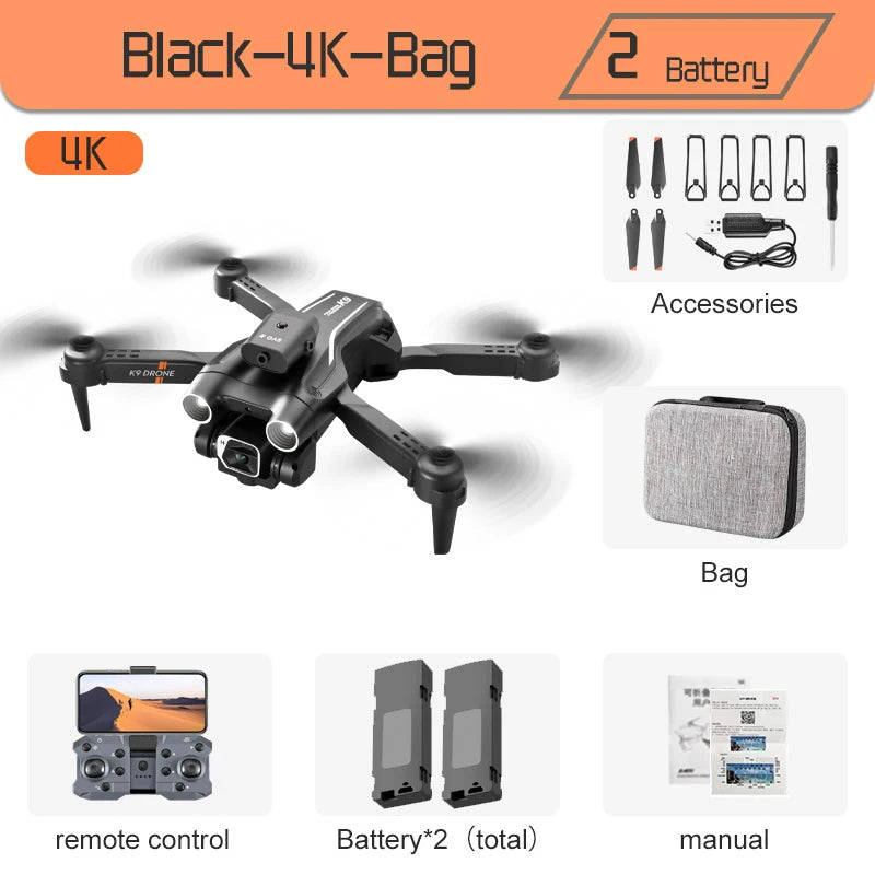 K9 PRO Mini Drone Professional 4K HD Camera