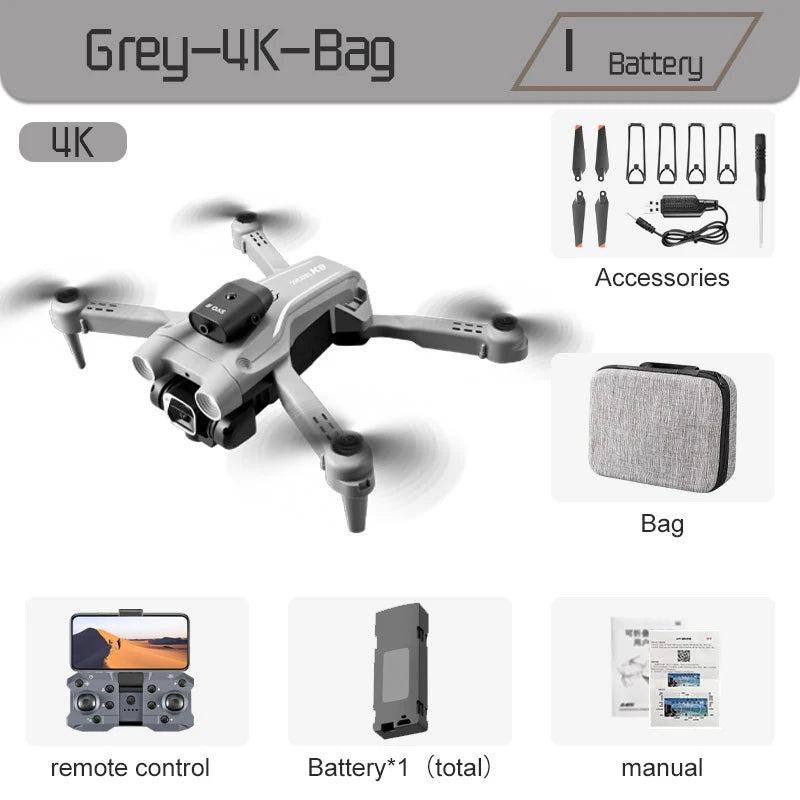 K9 PRO Mini Drone Professional 4K HD Camera