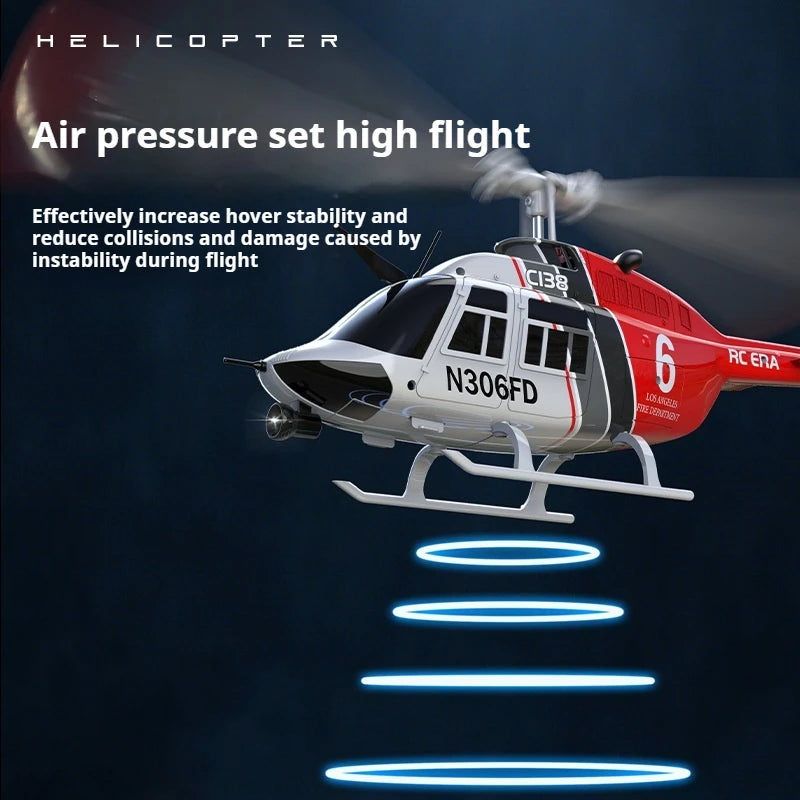 C138 RC Helicopter – Stable Flight, Long Battery Life, Easy Control