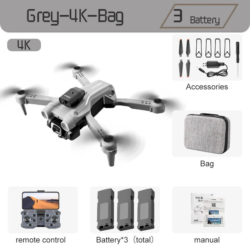 K9 PRO Mini Drone Professional 4K HD Camera