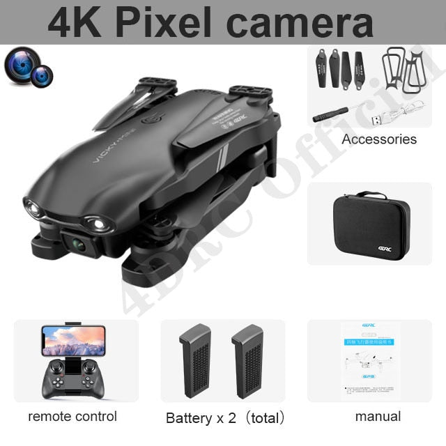 4K Dual Camera Mini Drone with WiFi FPV