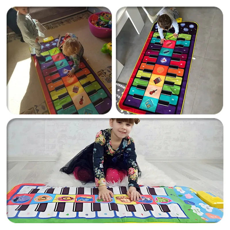Kids Musical Piano Mat Duet Keyboard