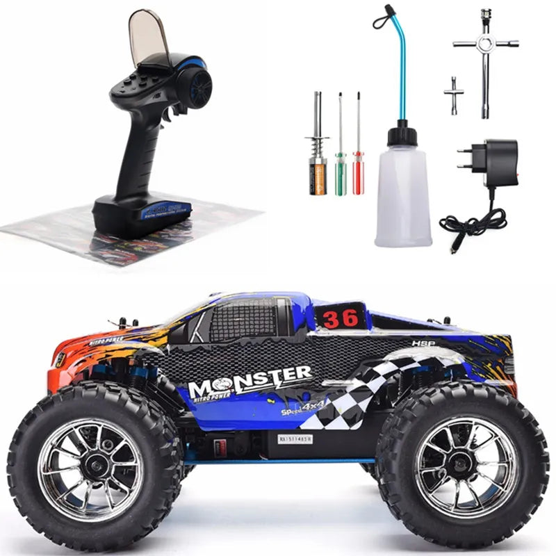 HSPTwo Speed Off Road Monster Truck Nitro Gas Power