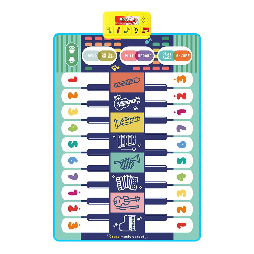 Kids Musical Piano Mat Duet Keyboard