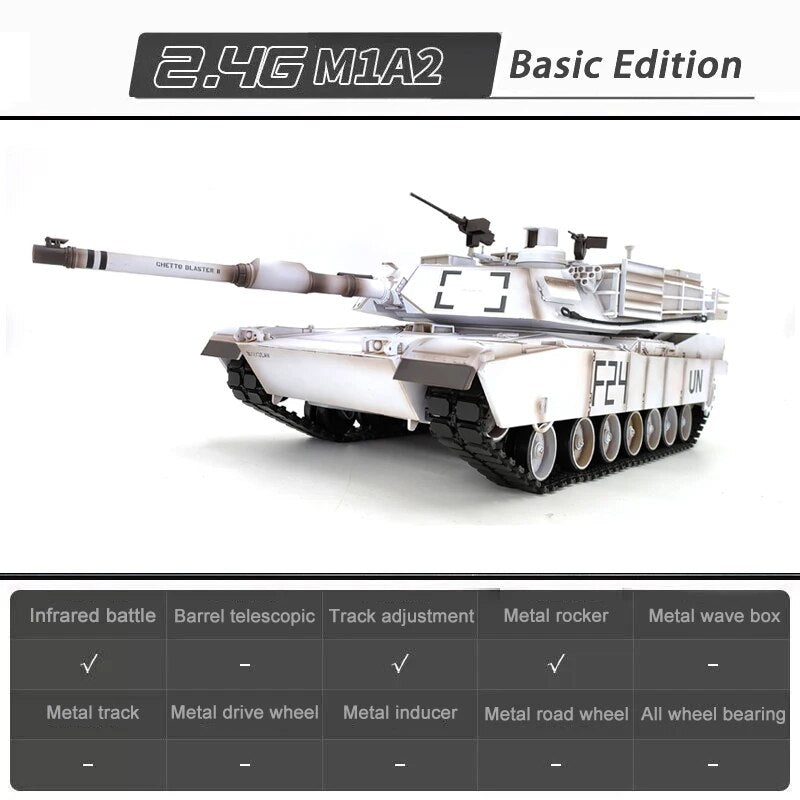 HENNLONG 3918-1 American M1A2 Abrams Main Battle Tank