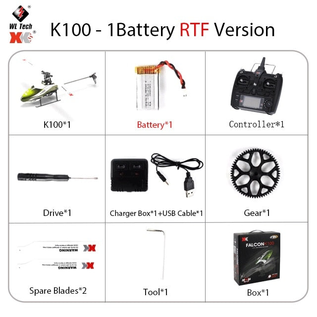 XK Falcon K100 RC Helicopter For Beginners