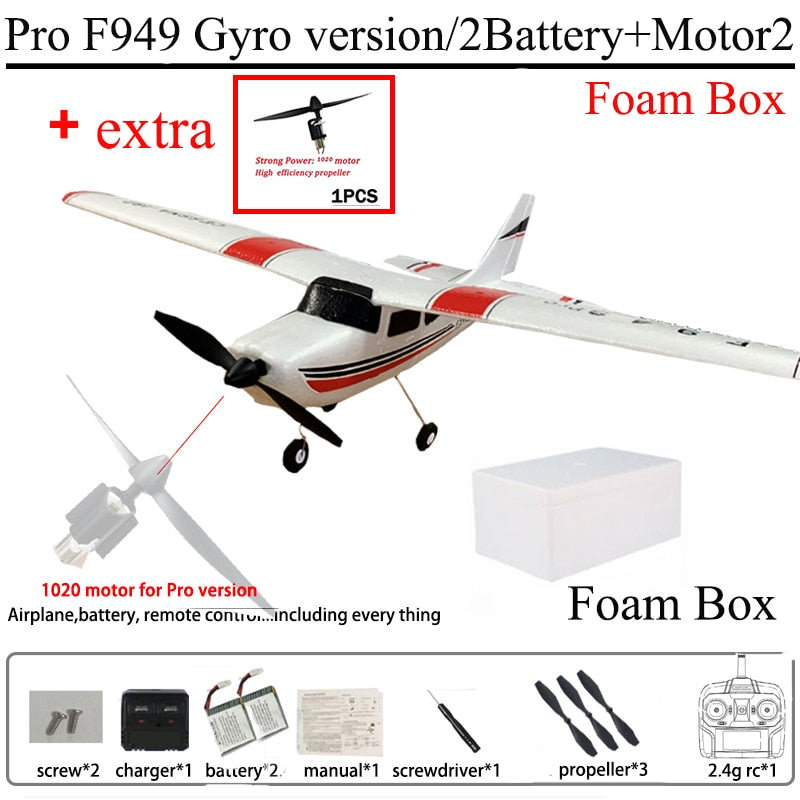 F949 Cessna-182 2.4G 3D6G 3Ch RC Airplane Fixed Wing