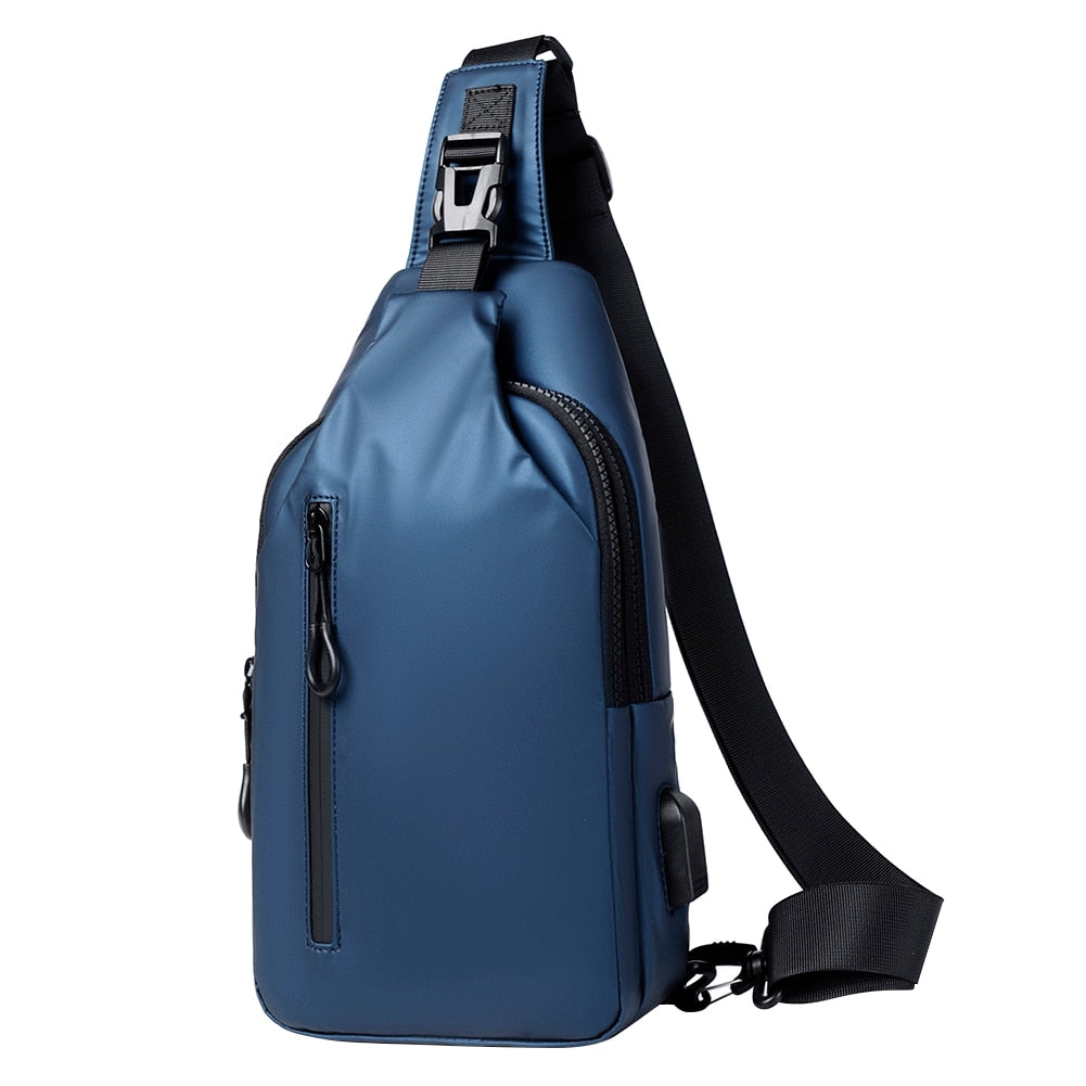 Men Chest Bag Backpack with USB Charging Port - DnM Toy Box