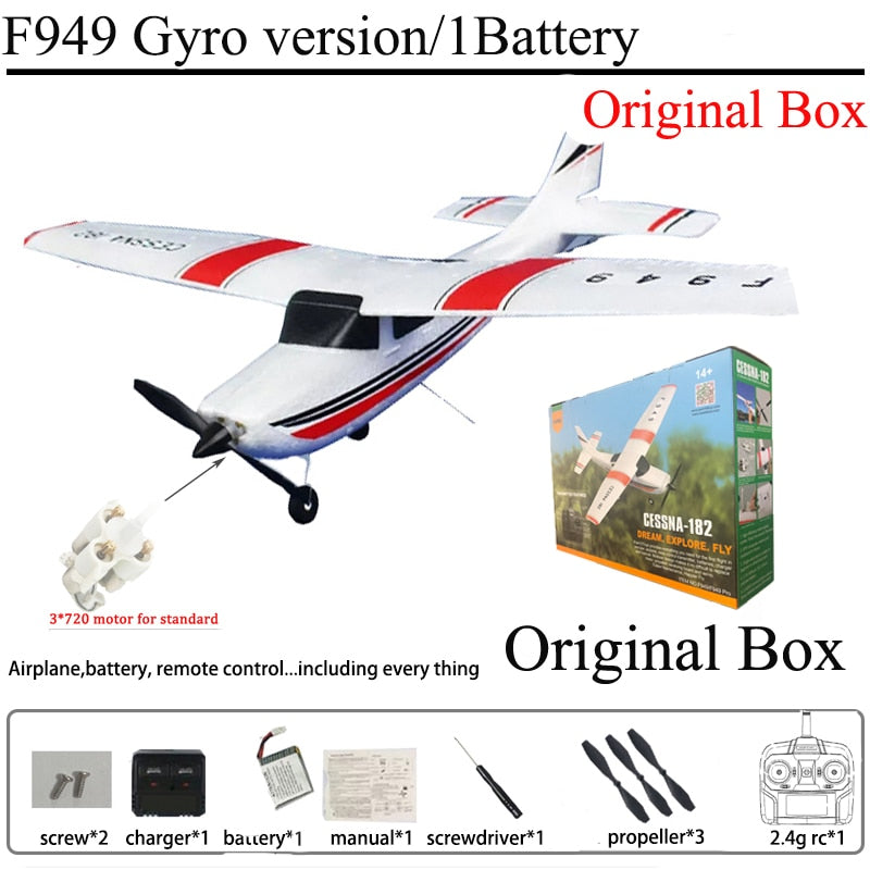 F949 Cessna-182 2.4G 3D6G 3Ch RC Airplane Fixed Wing
