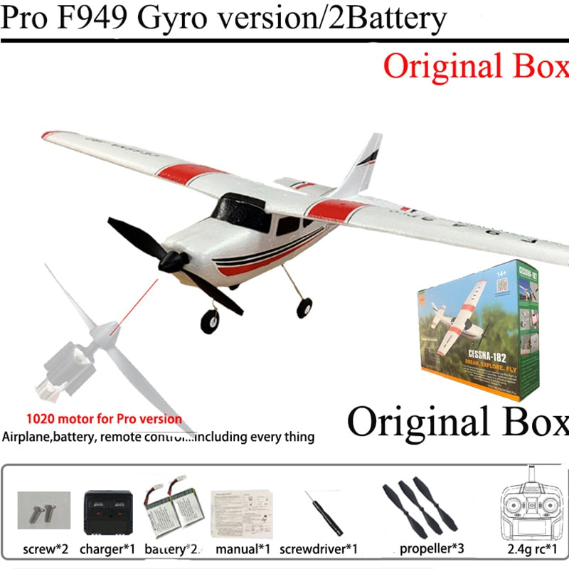 F949 Cessna-182 2.4G 3D6G 3Ch RC Airplane Fixed Wing