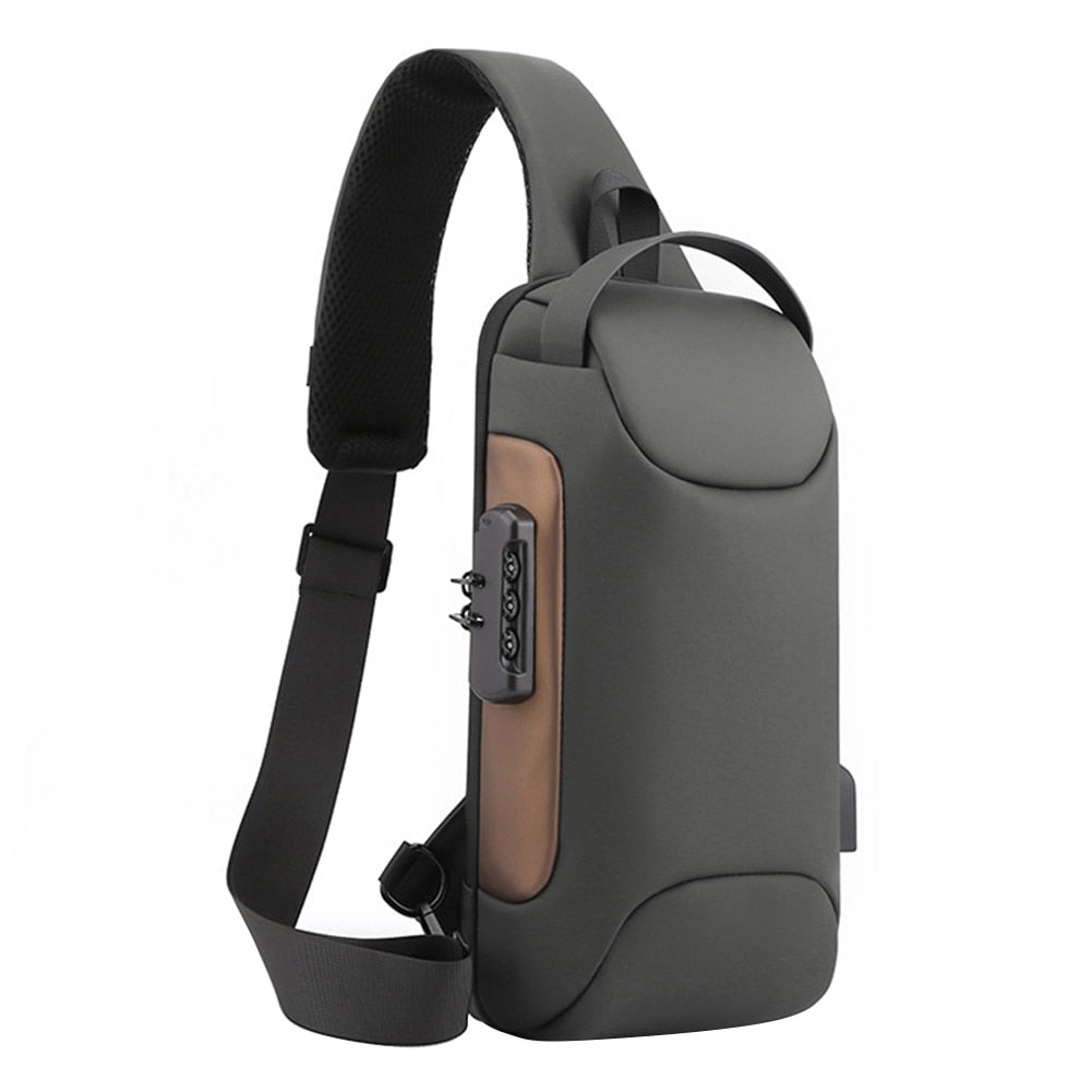 Men Chest Bag Backpack with USB Charging Port - DnM Toy Box