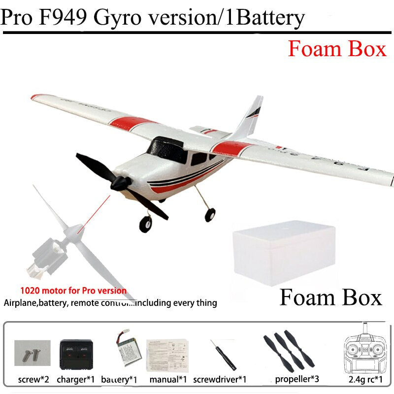 F949 Cessna-182 2.4G 3D6G 3Ch RC Airplane Fixed Wing