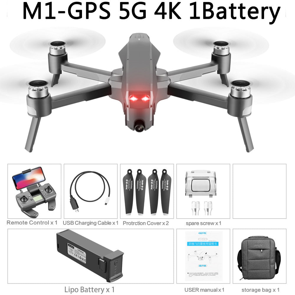 NWE M1 Pro 4K HD Camera Drone with GPS and 2-Axis Gimbal - DnM Toy Box