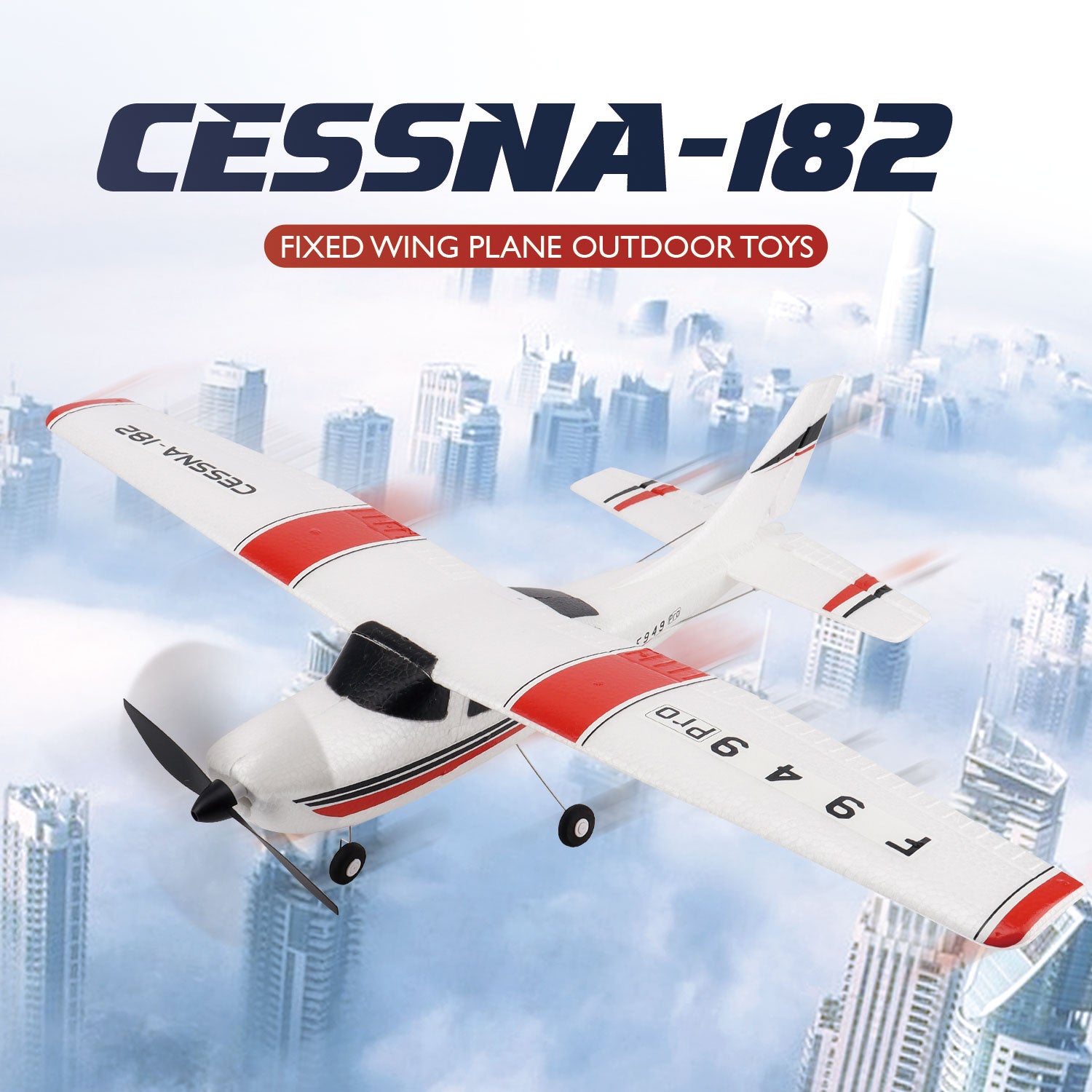 F949 Cessna-182 2.4G 3D6G 3Ch RC Airplane Fixed Wing