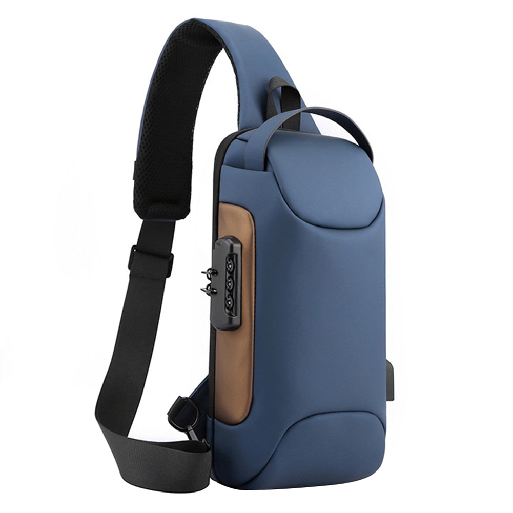 Men Chest Bag Backpack with USB Charging Port - DnM Toy Box