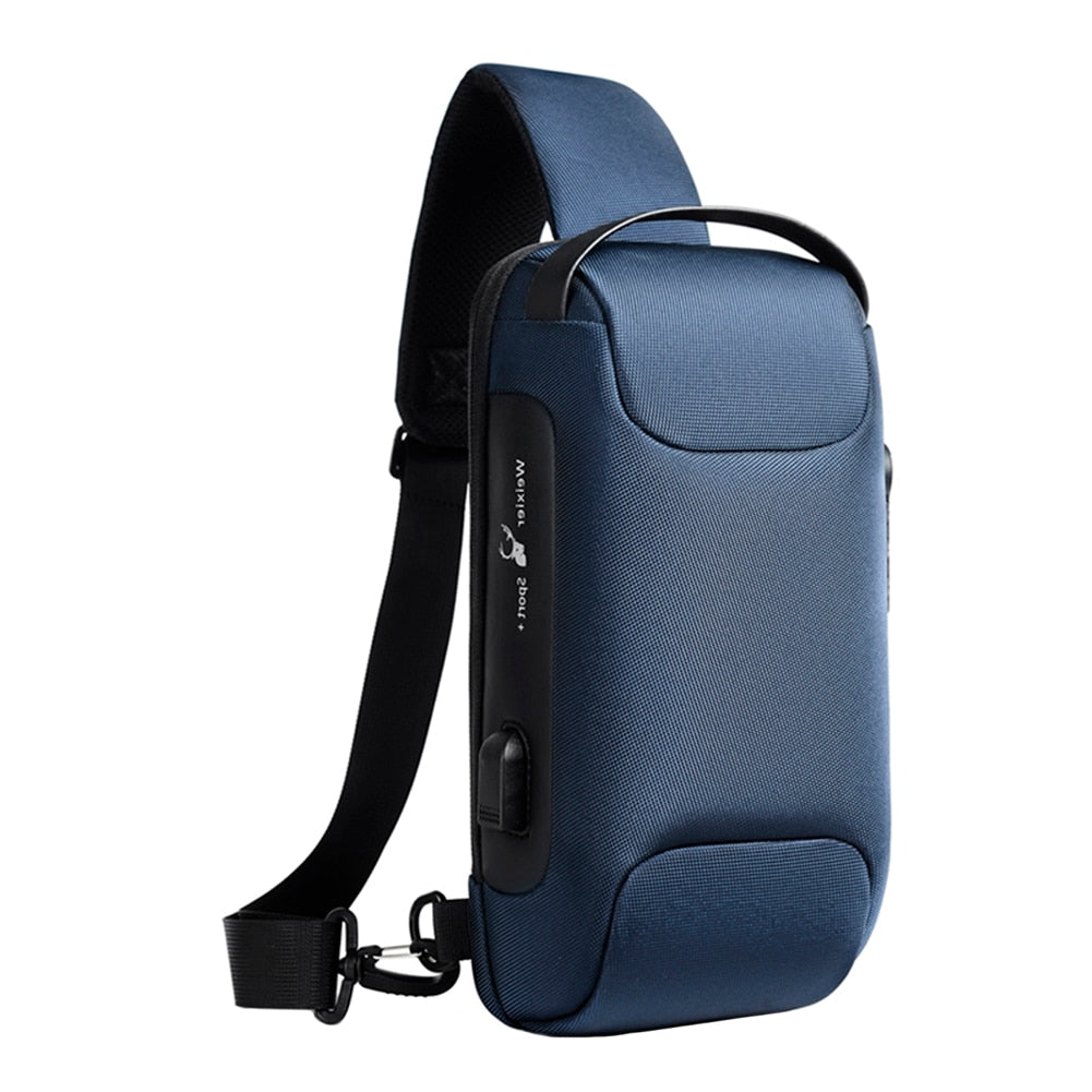 Men Chest Bag Backpack with USB Charging Port - DnM Toy Box