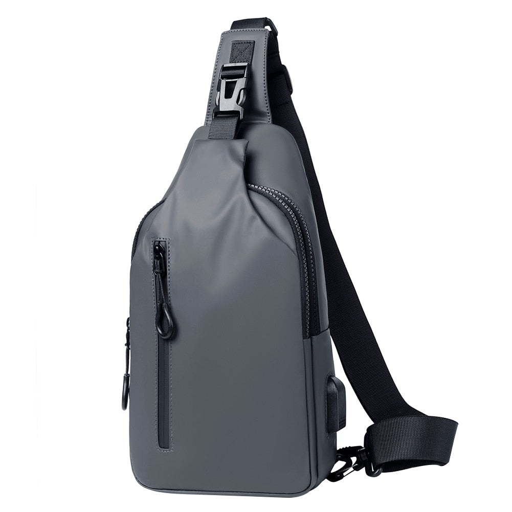 Men Chest Bag Backpack with USB Charging Port - DnM Toy Box