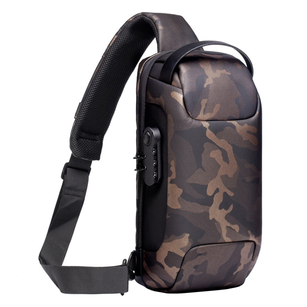 Men Chest Bag Backpack with USB Charging Port - DnM Toy Box