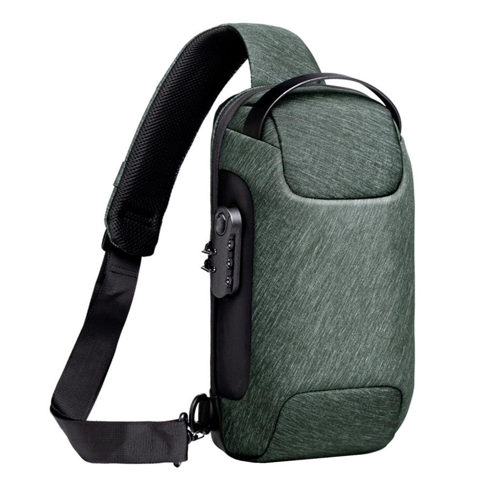 Men Chest Bag Backpack with USB Charging Port - DnM Toy Box