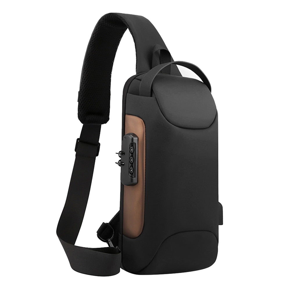 Men Chest Bag Backpack with USB Charging Port - DnM Toy Box