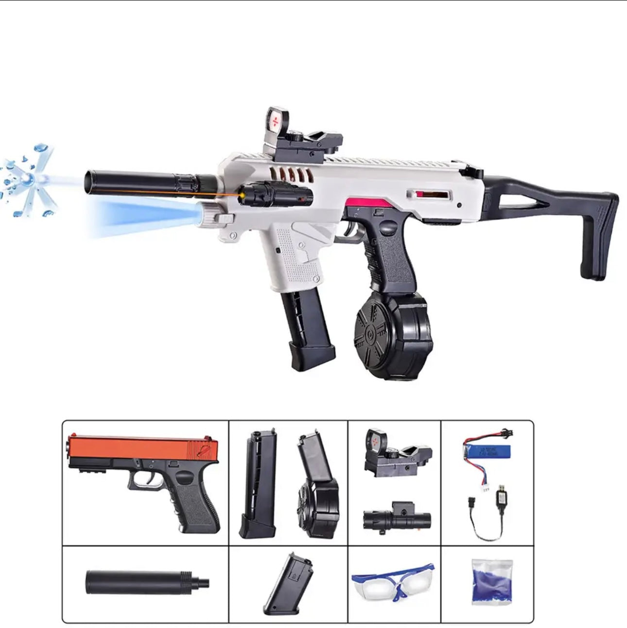 Carbine Pistol  integrated Gel Blaster