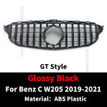 GT GTR Diamond Front Bumper Grille  Mercedes W205 S205 C205 Benz C 2014-2021