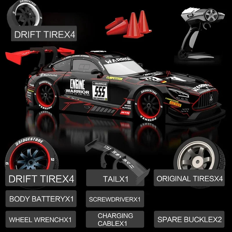 4WD, Dual Motor, Linkage Lights, Professional Rc Drift Car