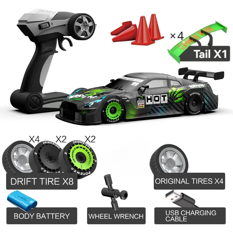 4WD, Dual Motor, Linkage Lights, Professional Rc Drift Car