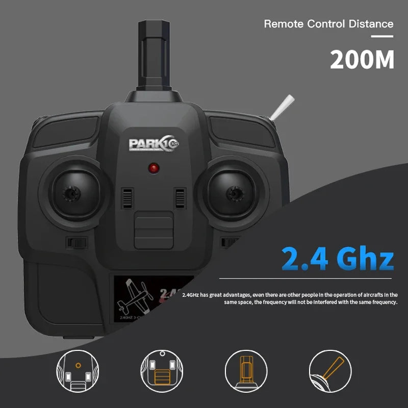 F22S 2.4G 4CH RC Airplane with LED and Gyroscope