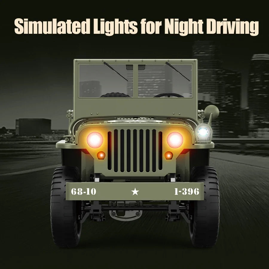 JEEP MB 2.4g 4wd RTR Crawler Climbing Scale Military Truck