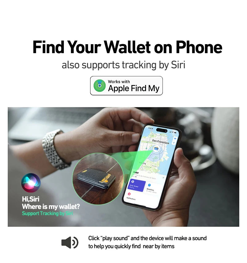 ExtreLife MagSafe Wallet with Apple Find My & Adjustable Stand