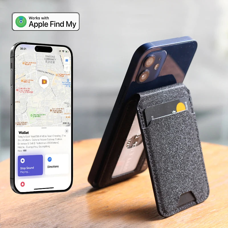 ExtreLife MagSafe Wallet with Apple Find My & Adjustable Stand