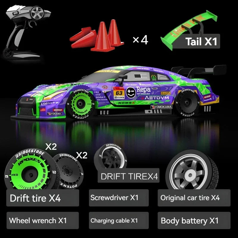 4WD, Dual Motor, Linkage Lights, Professional Rc Drift Car