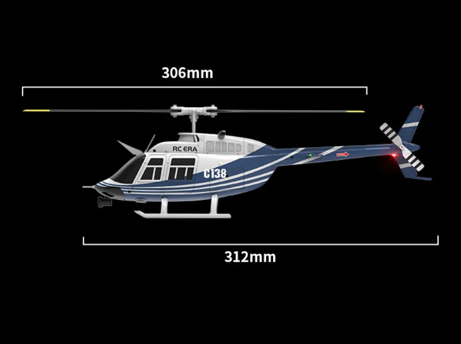 C138 RC Helicopter – Stable Flight, Long Battery Life, Easy Control