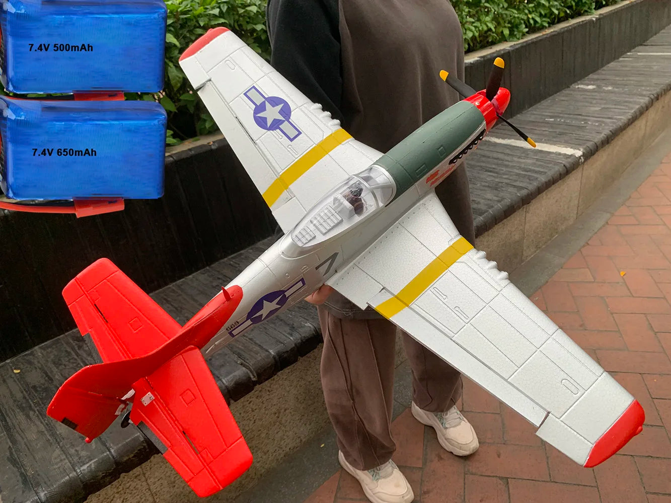 Extra Large 29.5" P51D Mustang with Bonus Battery
