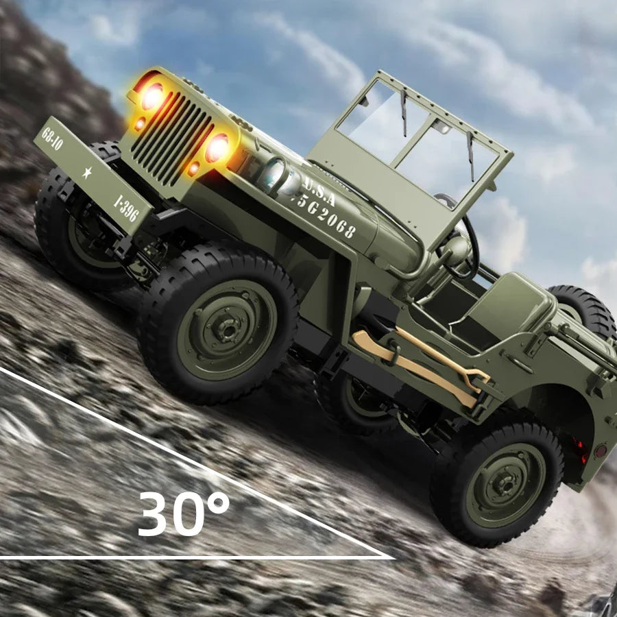 JEEP MB 2.4g 4wd RTR Crawler Climbing Scale Military Truck