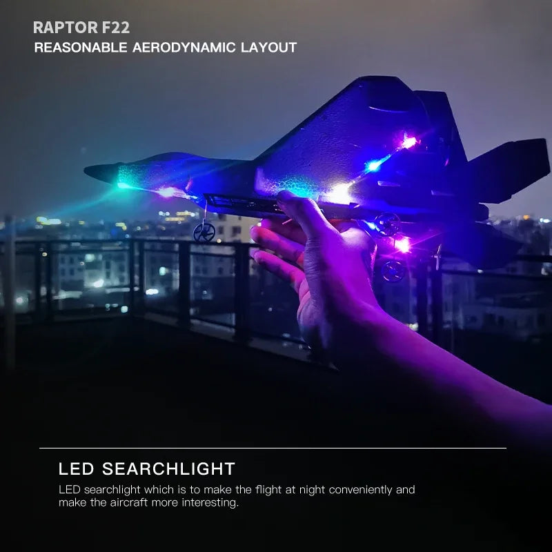 F22S 2.4G 4CH RC Airplane with LED and Gyroscope