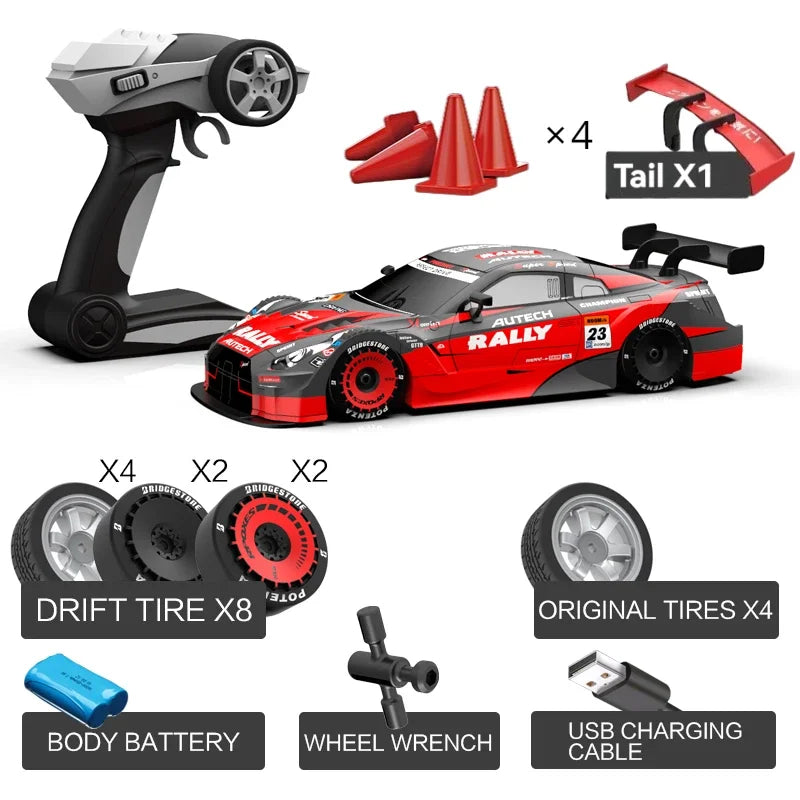 4WD, Dual Motor, Linkage Lights, Professional Rc Drift Car