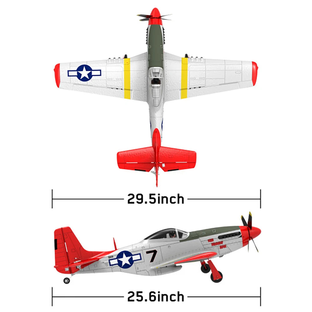 Extra Large 29.5" P51D Mustang with Bonus Battery