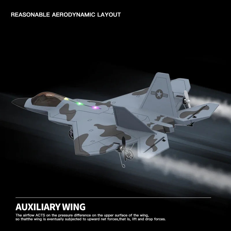 F22S 2.4G 4CH RC Airplane with LED and Gyroscope
