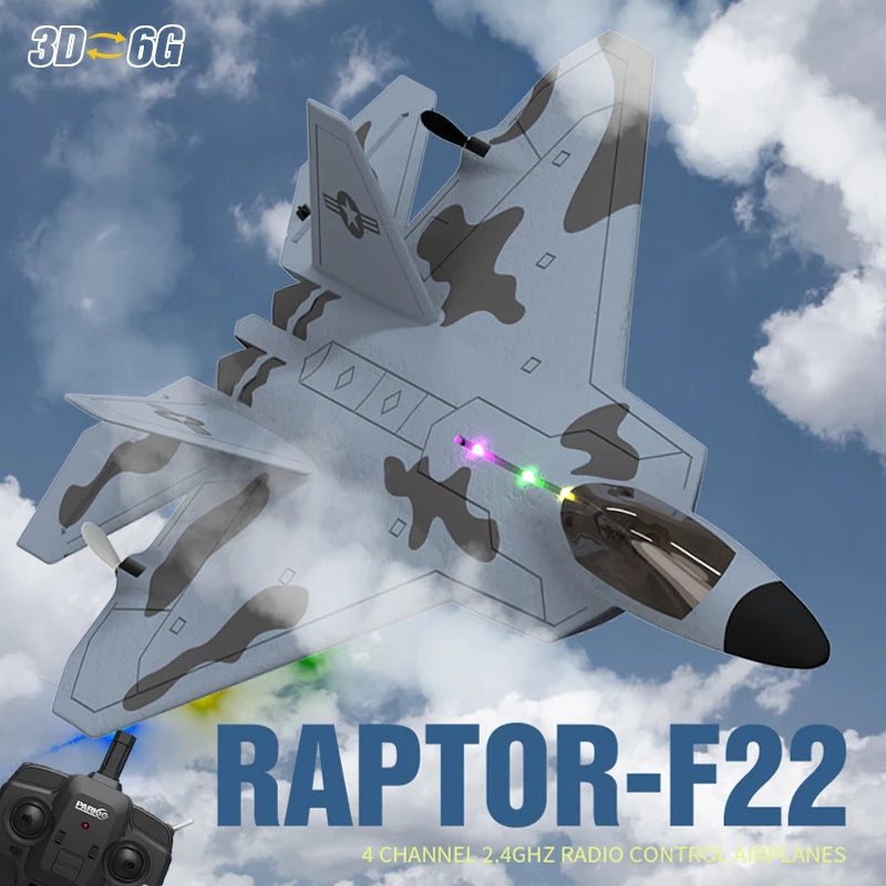 F22S 2.4G 4CH RC Airplane with LED and Gyroscope