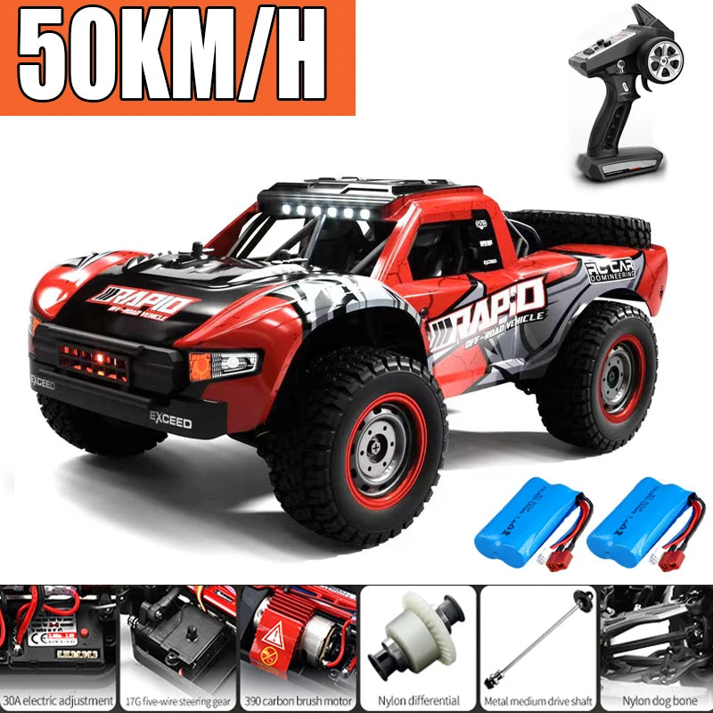 Desert Rally Racing RC Car Off-road Vehicle Dual-mode Model Car Kits 1/9  4WD 