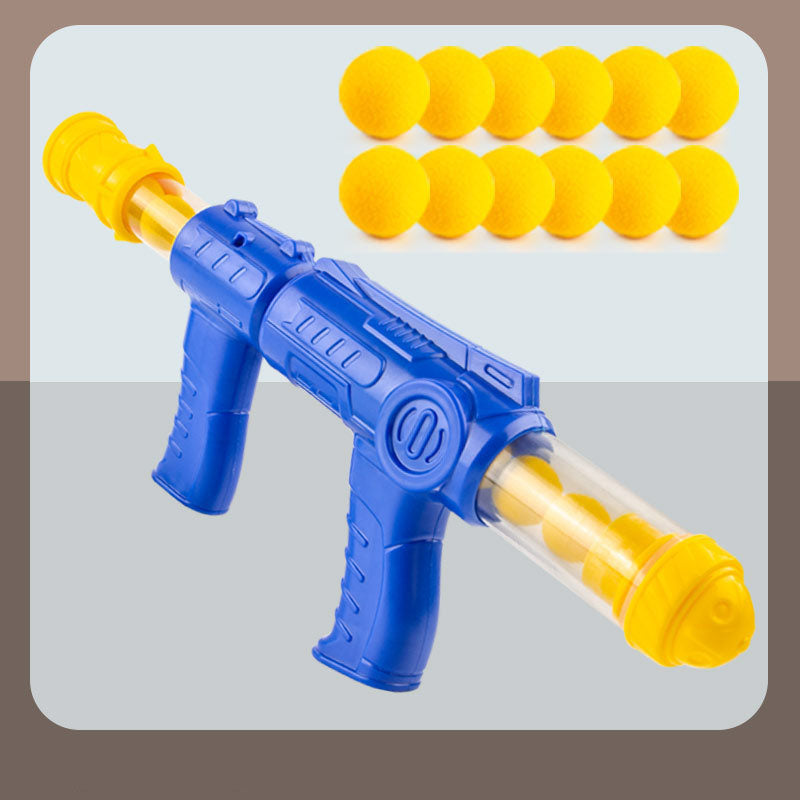 Soft Bullet Shooting Target Toy Gun Set with Score Duck and Foam Balls - DnM Toy Box