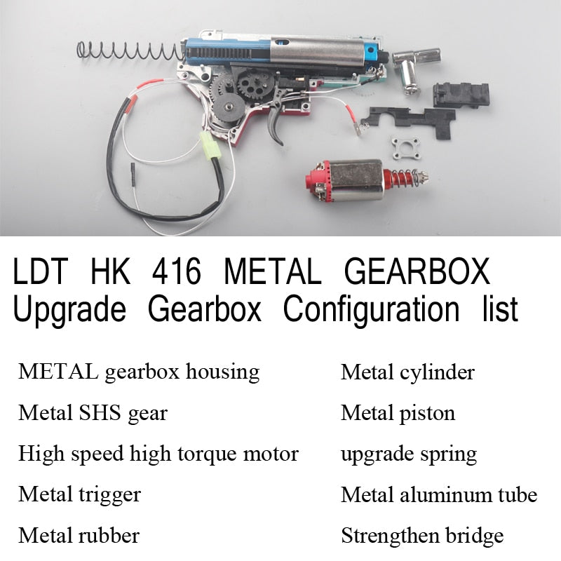 Upgrades NO2 Metal Gearbox Metal for HK416