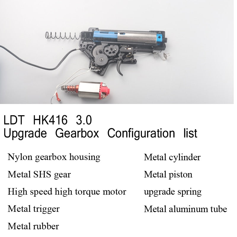 Upgrades NO2 Metal Gearbox Metal for HK416