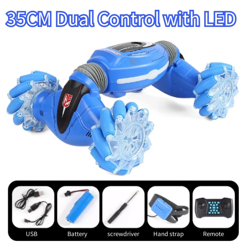 2.4G RC Car: Gesture Control, Lights, Music, Stunts"