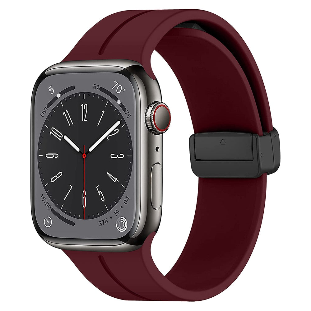Silicone Magnetic Apple Watch Bracelet