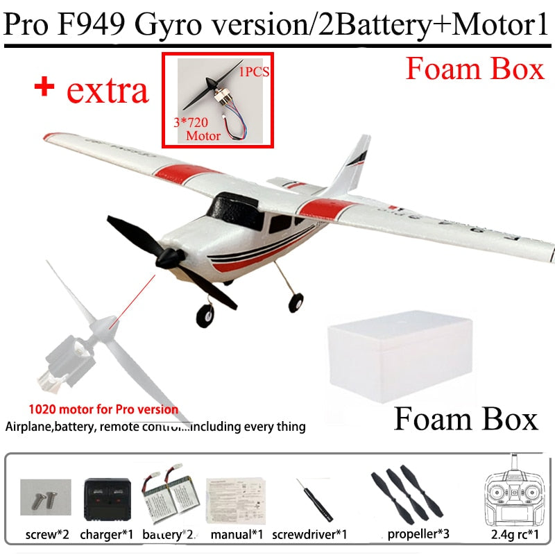 F949 Cessna-182 2.4G 3D6G 3Ch RC Airplane Fixed Wing